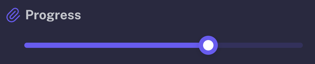 Progress Slider at 75% - Nearly complete