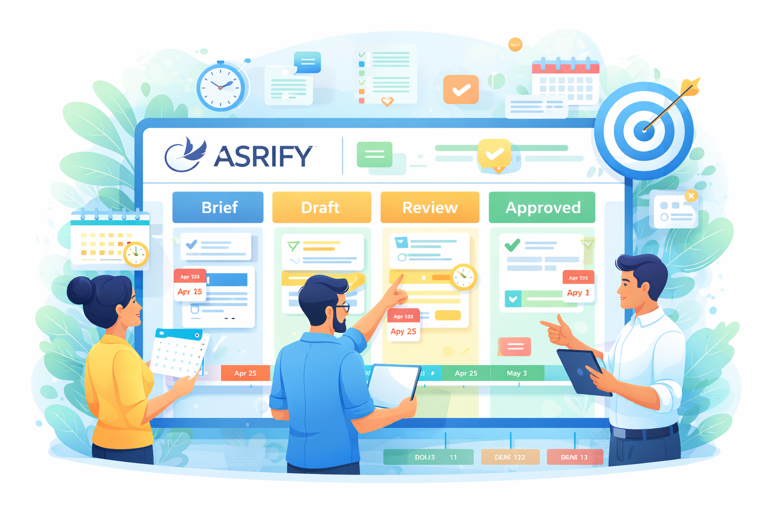 Campaign project management with Kanban boards